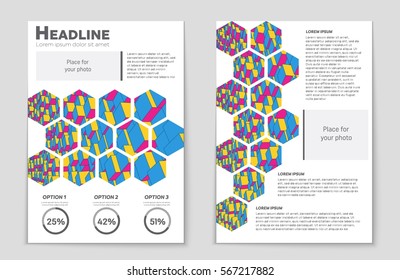 Abstract vector layout background set. For art template design, list, front page, mockup brochure theme style, banner, idea, cover, booklet, print, flyer, book, blank, card, ad, sign, sheet,, a4.