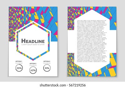 Abstract vector layout background set. For art template design, list, front page, mockup brochure theme style, banner, idea, cover, booklet, print, flyer, book, blank, card, ad, sign, sheet,, a4.