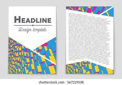 Abstract vector layout background set. For art template design, list, front page, mockup brochure theme style, banner, idea, cover, booklet, print, flyer, book, blank, card, ad, sign, sheet,, a4.