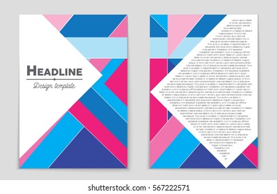Abstract vector layout background set. For art template design, list, front page, mockup brochure theme style, banner, idea, cover, booklet, print, flyer, book, blank, card, ad, sign, sheet,, a4.