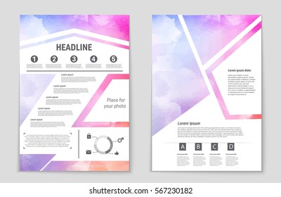 Abstract vector layout background set. For art template design, list, front page, mockup brochure theme style, banner, idea, cover, booklet, print, flyer, book, blank, card, ad, sign, sheet,, a4.