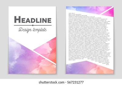 Abstract vector layout background set. For art template design, list, front page, mockup brochure theme style, banner, idea, cover, booklet, print, flyer, book, blank, card, ad, sign, sheet,, a4.