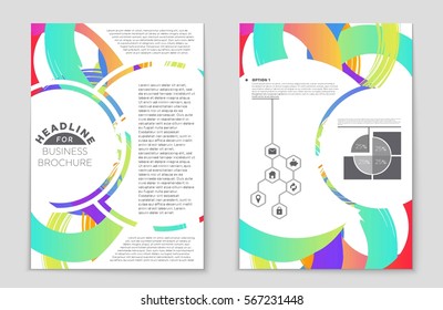 Abstract vector layout background set. For art template design, list, front page, mockup brochure theme style, banner, idea, cover, booklet, print, flyer, book, blank, card, ad, sign, sheet,, a4.