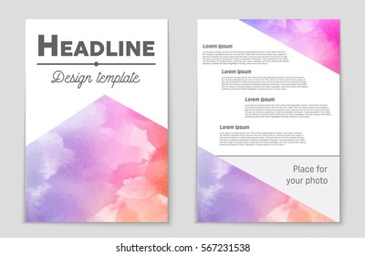 Abstract vector layout background set. For art template design, list, front page, mockup brochure theme style, banner, idea, cover, booklet, print, flyer, book, blank, card, ad, sign, sheet,, a4.