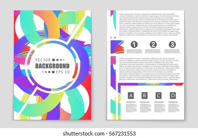 Abstract vector layout background set. For art template design, list, front page, mockup brochure theme style, banner, idea, cover, booklet, print, flyer, book, blank, card, ad, sign, sheet,, a4.