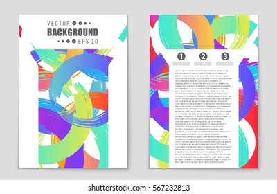 Abstract vector layout background set. For art template design, list, front page, mockup brochure theme style, banner, idea, cover, booklet, print, flyer, book, blank, card, ad, sign, sheet,, a4.