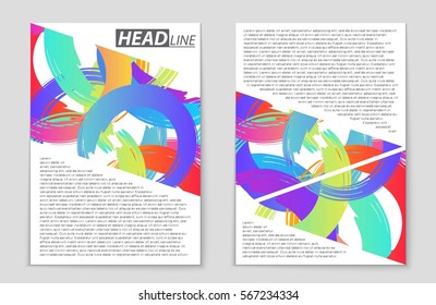 Abstract vector layout background set. For art template design, list, front page, mockup brochure theme style, banner, idea, cover, booklet, print, flyer, book, blank, card, ad, sign, sheet,, a4.