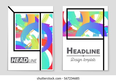 Abstract vector layout background set. For art template design, list, front page, mockup brochure theme style, banner, idea, cover, booklet, print, flyer, book, blank, card, ad, sign, sheet,, a4.