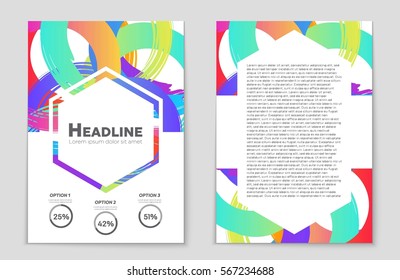 Abstract vector layout background set. For art template design, list, front page, mockup brochure theme style, banner, idea, cover, booklet, print, flyer, book, blank, card, ad, sign, sheet,, a4.
