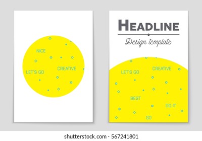 Abstract vector layout background set. For art template design, list, front page, mockup brochure theme style, banner, idea, cover, booklet, print, flyer, book, blank, card, ad, sign, sheet,, a4.