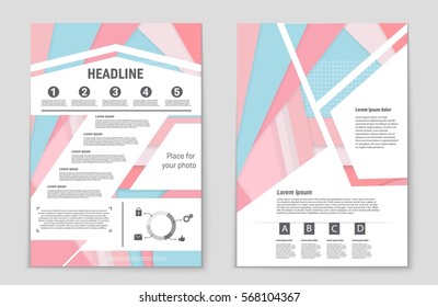 Abstract vector layout background set. For art template design, list, front page, mockup brochure theme style, banner, idea, cover, booklet, print, flyer, book, blank, card, ad, sign, sheet,, a4.