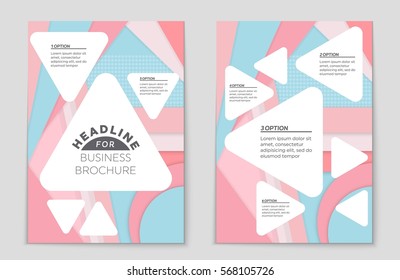 Abstract vector layout background set. For art template design, list, front page, mockup brochure theme style, banner, idea, cover, booklet, print, flyer, book, blank, card, ad, sign, sheet,, a4.