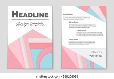 Abstract vector layout background set. For art template design, list, front page, mockup brochure theme style, banner, idea, cover, booklet, print, flyer, book, blank, card, ad, sign, sheet,, a4.