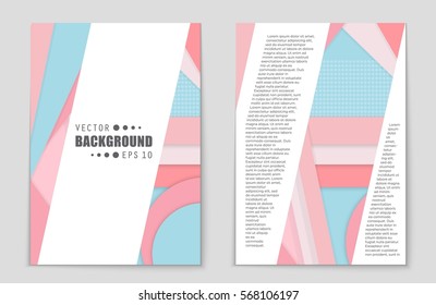 Abstract vector layout background set. For art template design, list, front page, mockup brochure theme style, banner, idea, cover, booklet, print, flyer, book, blank, card, ad, sign, sheet,, a4.
