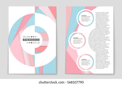 Abstract vector layout background set. For art template design, list, front page, mockup brochure theme style, banner, idea, cover, booklet, print, flyer, book, blank, card, ad, sign, sheet,, a4.