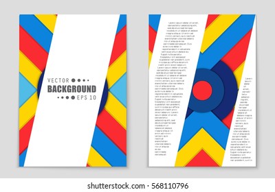 Abstract vector layout background set. For art template design, list, front page, mockup brochure theme style, banner, idea, cover, booklet, print, flyer, book, blank, card, ad, sign, sheet,, a4.