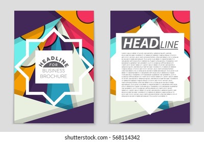 Abstract vector layout background set. For art template design, list, front page, mockup brochure theme style, banner, idea, cover, booklet, print, flyer, book, blank, card, ad, sign, sheet,, a4.