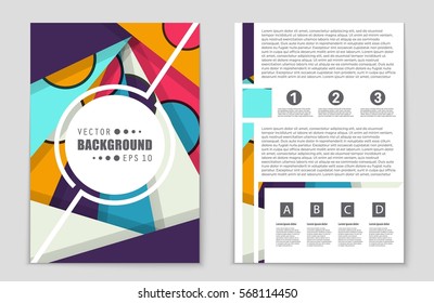 Abstract vector layout background set. For art template design, list, front page, mockup brochure theme style, banner, idea, cover, booklet, print, flyer, book, blank, card, ad, sign, sheet,, a4.