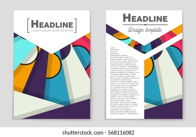 Abstract vector layout background set. For art template design, list, front page, mockup brochure theme style, banner, idea, cover, booklet, print, flyer, book, blank, card, ad, sign, sheet,, a4.