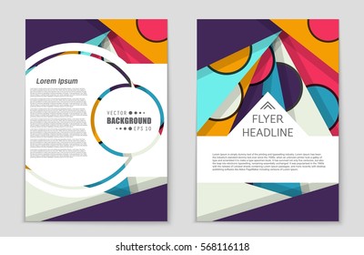 Abstract vector layout background set. For art template design, list, front page, mockup brochure theme style, banner, idea, cover, booklet, print, flyer, book, blank, card, ad, sign, sheet,, a4.