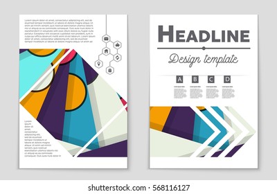 Abstract vector layout background set. For art template design, list, front page, mockup brochure theme style, banner, idea, cover, booklet, print, flyer, book, blank, card, ad, sign, sheet,, a4.