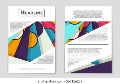 Abstract vector layout background set. For art template design, list, front page, mockup brochure theme style, banner, idea, cover, booklet, print, flyer, book, blank, card, ad, sign, sheet,, a4.