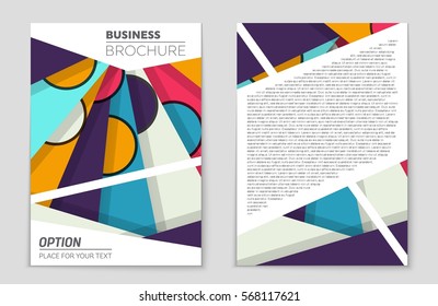 Abstract vector layout background set. For art template design, list, front page, mockup brochure theme style, banner, idea, cover, booklet, print, flyer, book, blank, card, ad, sign, sheet,, a4.