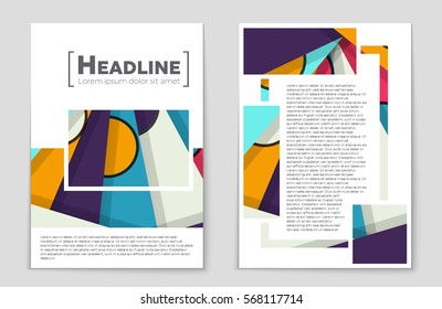 Abstract vector layout background set. For art template design, list, front page, mockup brochure theme style, banner, idea, cover, booklet, print, flyer, book, blank, card, ad, sign, sheet,, a4.