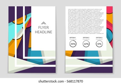 Abstract vector layout background set. For art template design, list, front page, mockup brochure theme style, banner, idea, cover, booklet, print, flyer, book, blank, card, ad, sign, sheet,, a4.