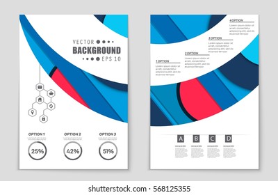 Abstract vector layout background set. For art template design, list, front page, mockup brochure theme style, banner, idea, cover, booklet, print, flyer, book, blank, card, ad, sign, sheet,, a4.