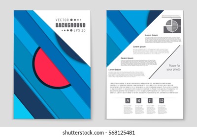 Abstract vector layout background set. For art template design, list, front page, mockup brochure theme style, banner, idea, cover, booklet, print, flyer, book, blank, card, ad, sign, sheet,, a4.