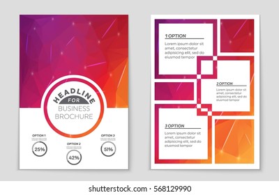 Abstract vector layout background set. For art template design, list, front page, mockup brochure theme style, banner, idea, cover, booklet, print, flyer, book, blank, card, ad, sign, sheet,, a4.