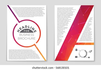 Abstract vector layout background set. For art template design, list, front page, mockup brochure theme style, banner, idea, cover, booklet, print, flyer, book, blank, card, ad, sign, sheet,, a4.