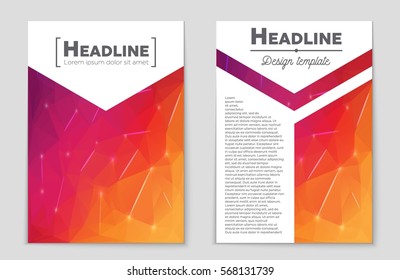 Abstract vector layout background set. For art template design, list, front page, mockup brochure theme style, banner, idea, cover, booklet, print, flyer, book, blank, card, ad, sign, sheet,, a4.