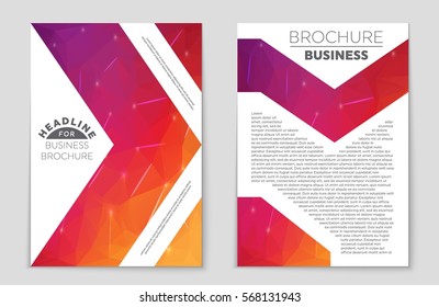 Abstract vector layout background set. For art template design, list, front page, mockup brochure theme style, banner, idea, cover, booklet, print, flyer, book, blank, card, ad, sign, sheet,, a4.