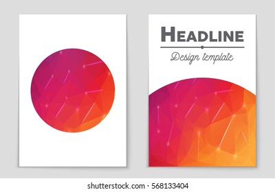 Abstract vector layout background set. For art template design, list, front page, mockup brochure theme style, banner, idea, cover, booklet, print, flyer, book, blank, card, ad, sign, sheet,, a4.