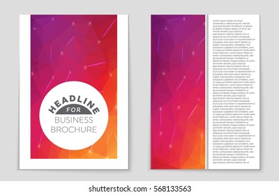Abstract vector layout background set. For art template design, list, front page, mockup brochure theme style, banner, idea, cover, booklet, print, flyer, book, blank, card, ad, sign, sheet,, a4.