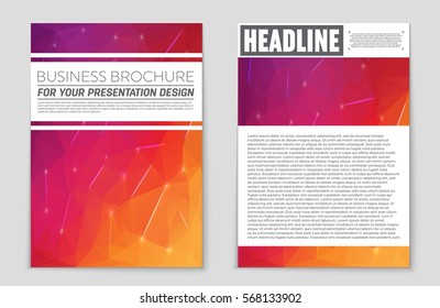 Abstract vector layout background set. For art template design, list, front page, mockup brochure theme style, banner, idea, cover, booklet, print, flyer, book, blank, card, ad, sign, sheet,, a4.