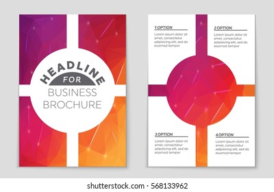 Abstract vector layout background set. For art template design, list, front page, mockup brochure theme style, banner, idea, cover, booklet, print, flyer, book, blank, card, ad, sign, sheet,, a4.