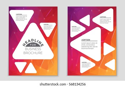 Abstract vector layout background set. For art template design, list, front page, mockup brochure theme style, banner, idea, cover, booklet, print, flyer, book, blank, card, ad, sign, sheet,, a4.
