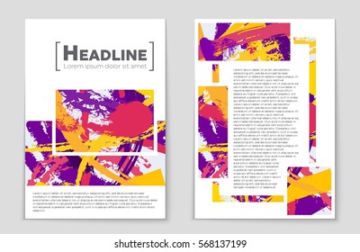 Abstract vector layout background set. For art template design, list, front page, mockup brochure theme style, banner, idea, cover, booklet, print, flyer, book, blank, card, ad, sign, sheet,, a4.