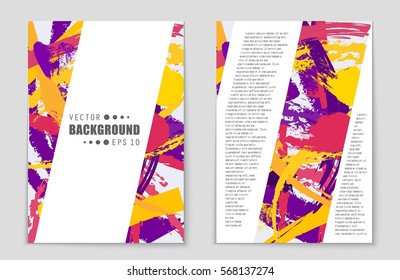 Abstract vector layout background set. For art template design, list, front page, mockup brochure theme style, banner, idea, cover, booklet, print, flyer, book, blank, card, ad, sign, sheet,, a4.