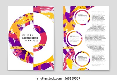Abstract vector layout background set. For art template design, list, front page, mockup brochure theme style, banner, idea, cover, booklet, print, flyer, book, blank, card, ad, sign, sheet,, a4.