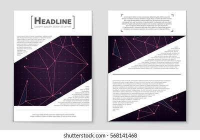 Abstract vector layout background set. For art template design, list, front page, mockup brochure theme style, banner, idea, cover, booklet, print, flyer, book, blank, card, ad, sign, sheet,, a4.
