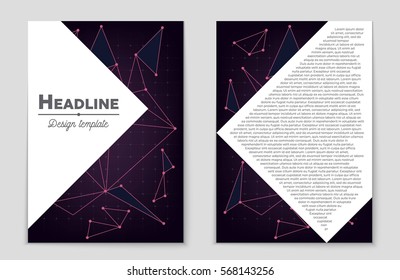 Abstract vector layout background set. For art template design, list, front page, mockup brochure theme style, banner, idea, cover, booklet, print, flyer, book, blank, card, ad, sign, sheet,, a4.