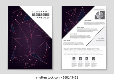 Abstract vector layout background set. For art template design, list, front page, mockup brochure theme style, banner, idea, cover, booklet, print, flyer, book, blank, card, ad, sign, sheet,, a4.