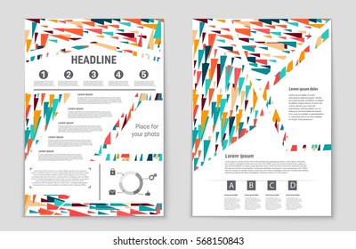 Abstract vector layout background set. For art template design, list, front page, mockup brochure theme style, banner, idea, cover, booklet, print, flyer, book, blank, card, ad, sign, sheet,, a4.