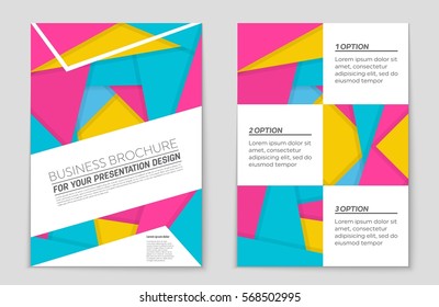 Abstract vector layout background set. For art template design, list, front page, mockup brochure theme style, banner, idea, cover, booklet, print, flyer, book, blank, card, ad, sign, sheet,, a4.