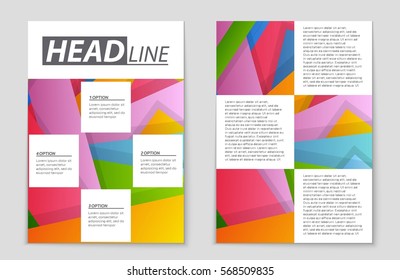 Abstract vector layout background set. For art template design, list, front page, mockup brochure theme style, banner, idea, cover, booklet, print, flyer, book, blank, card, ad, sign, sheet,, a4.