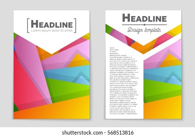 Abstract vector layout background set. For art template design, list, front page, mockup brochure theme style, banner, idea, cover, booklet, print, flyer, book, blank, card, ad, sign, sheet,, a4.